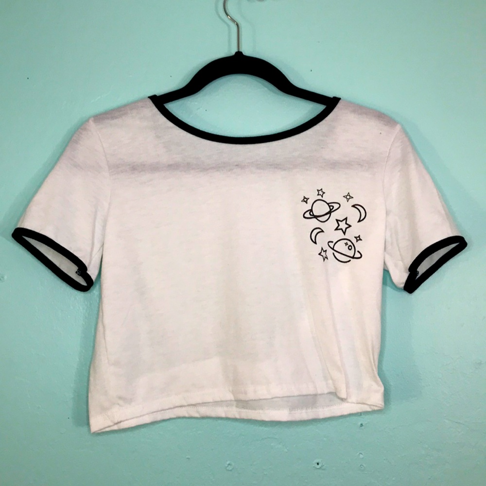 ✨ Shein Planets Cropped Tee✨